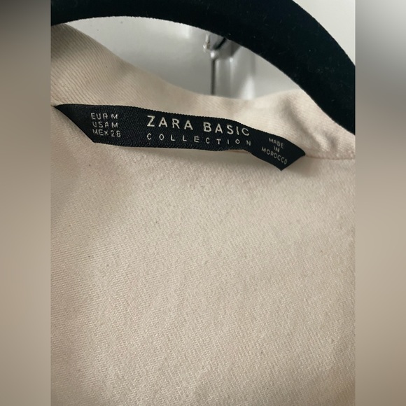 Ladies Zara Basic Collection cream denim dress - Picture 3 of 3